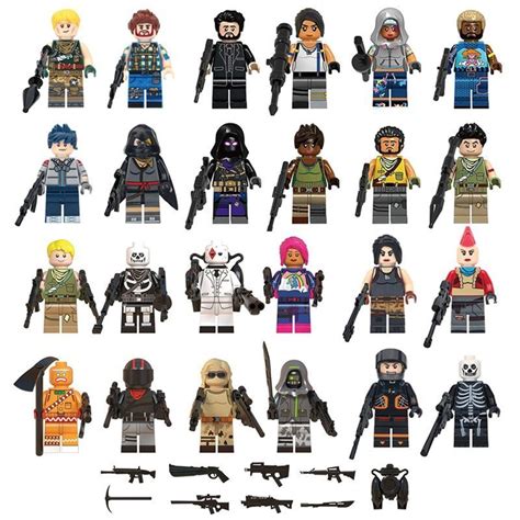 24pcs Fortnite Minifigures Compatible Lego Fortnite Minifigure