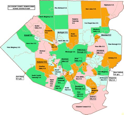 Allegheny County School District Map | Living Room Design 2020