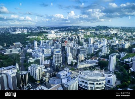 Auckland aerial view, New Zealand Stock Photo - Alamy