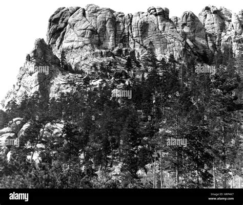 Mount Rushmore Before Carving, 1920s Stock Photo - Alamy