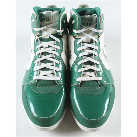 Larry Bird Signed Vintage Green Converse Set of (2) Basketball Shoes ...