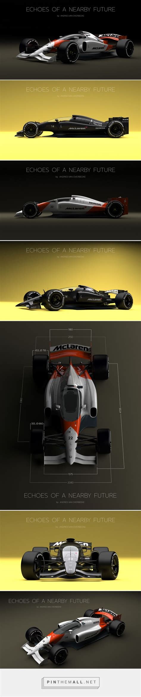 McLaren-Honda Formula 1 Concept with closed cockpit... - a grouped ...