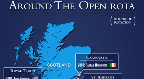 British Open Golf Courses Map - Traffic And Transport Open Golf ...