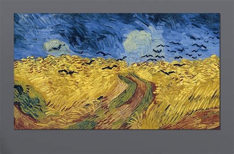 Wheatfield with Crows, Reproduction Art Canvas, Nature Lands - Inspire ...