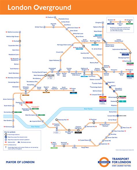 London Overground train / rail maps