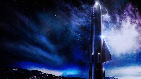 Download Spacex Starship Cool Desktop Wallpaper | Wallpapers.com