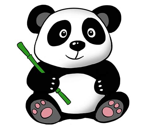 How to Draw a Cute Panda in a Few Easy Steps | Easy Drawing Guides ...