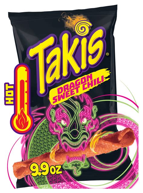 Takis Dragon Sweet Chili 9.9 oz Sharing Size Bag, Spicy Sweet Chili ...