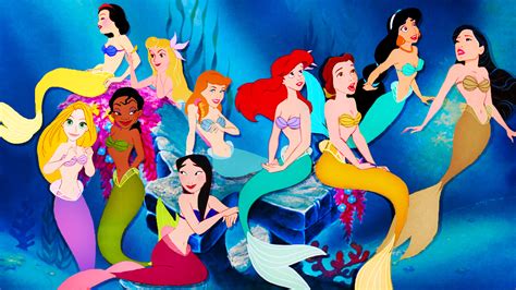 Disney Princesses as Mermaids - Disney Princess Fan Art (40624821) - Fanpop