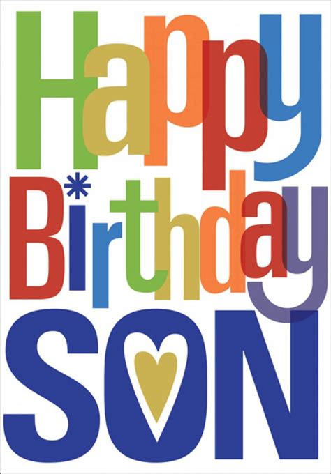 Birthday Card For Son Printable - Printable Templates Free