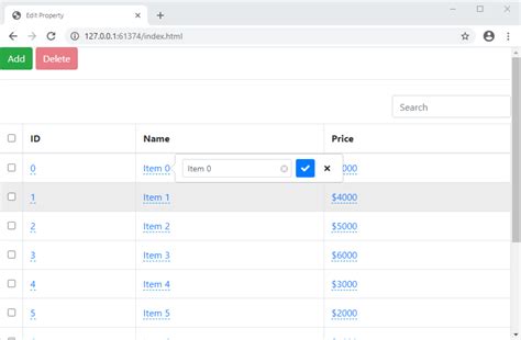 Table Editable: Add, Delete, Edit and Save data (JSON file) · Issue ...