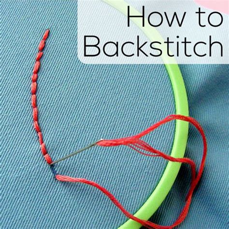 How to Backstitch – embroidery video - Shiny Happy World | Back stitch ...