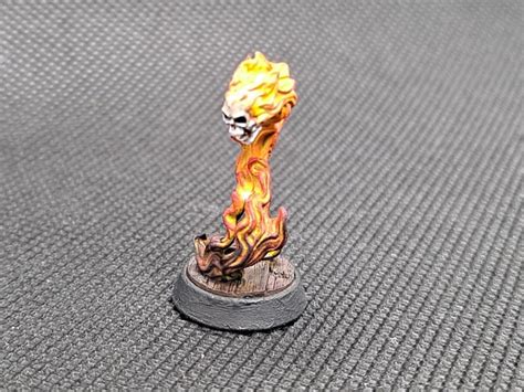 Flameskull Miniature Dnd 5e Pathfinder Hand Painted - Etsy