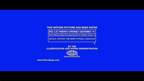 FBI Warning Screen/MPAA Rating Screen (PG-13)/Universal Pictures (Some ...