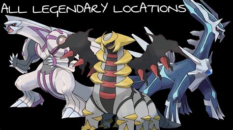 Pokémon Diamond/Pearl: All Legendary Pokémon Locations Part 1 - YouTube