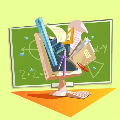 Education retro cartoon 479156 Vector Art at Vecteezy