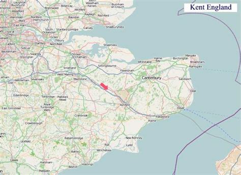 A Map of Kent England. Kent UK Map