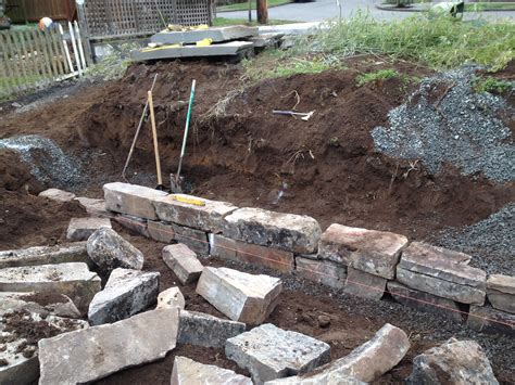 How to Build a Dry Stack Stone Retaining Wall - Fasoldt Gardens