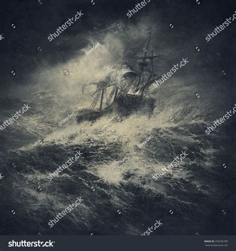 Stormy Sea Stock Illustration 293296790 | Shutterstock