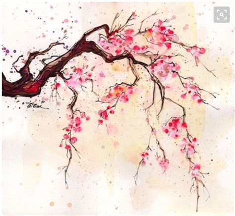 Watercolor Cherry Blossom