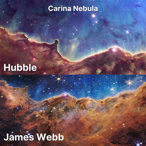 James Webb vs. Hubble: Compare their images side-by-side ...