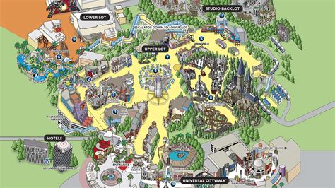 Printable Universal Studios Hollywood Map