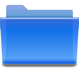 Free Folder Blue Icon - png, ico and icns formats for Windows, Mac OS X ...