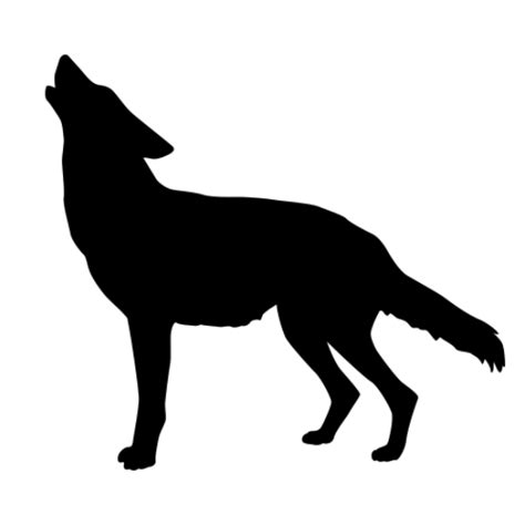 WOLF SILHOUETTES (Vinyl Decals) Wolf Howling Silhouette Wall Decals ...