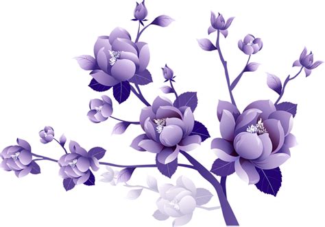 Purple Flower Clipart - ClipArt Best