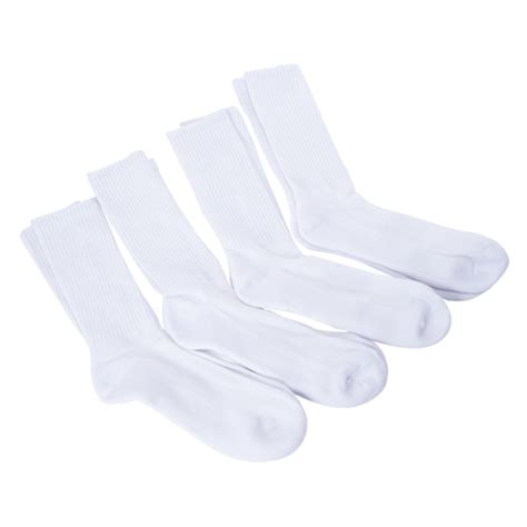 Series-8 Fitness™ Mens White Performance Crew Socks 4-Pack | Five Below ...