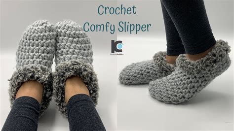 Crochet Slippers for Beginners /Crochet Scrap Yarn Projects ( Free ...