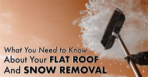 Flat Roof and Snow Removal | Vanguard Roofing | Blog