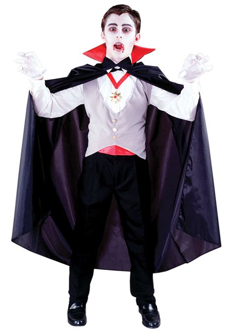 Fun World Classic Vampire Boy's Halloween Fancy-Dress Costume for Child ...