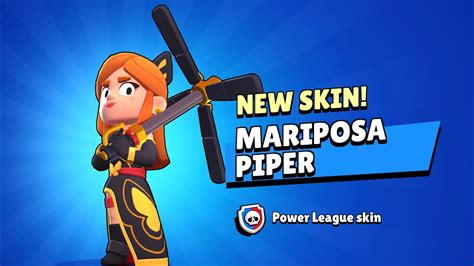 MARIPOSA PIPER UNLOCKED IN 7 HOURS 🤯😱 NEW POWER LEAGUE SKIN!!! - YouTube