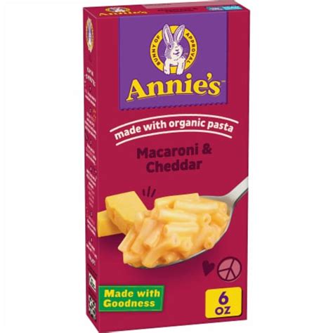 Annie’s Reduced Sodium Cheddar Mac N Cheese Macaroni and Cheese Dinner ...