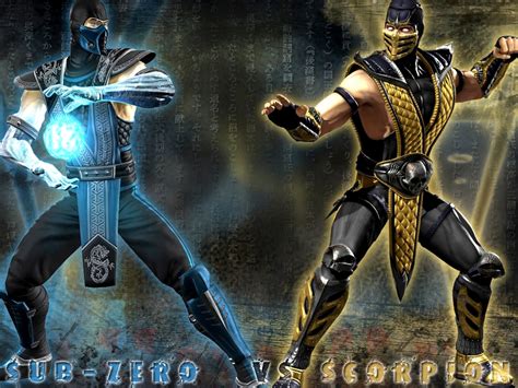 Sub Zero VS Scorpion Mortal Kombat Wallpaper