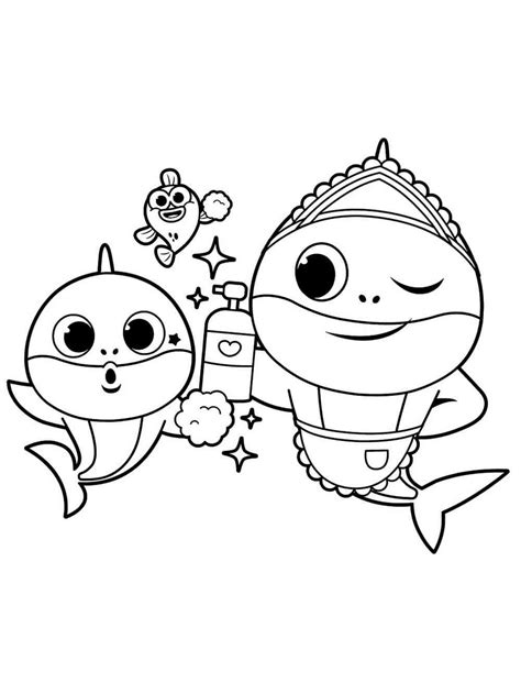 Baby Shark coloring pages