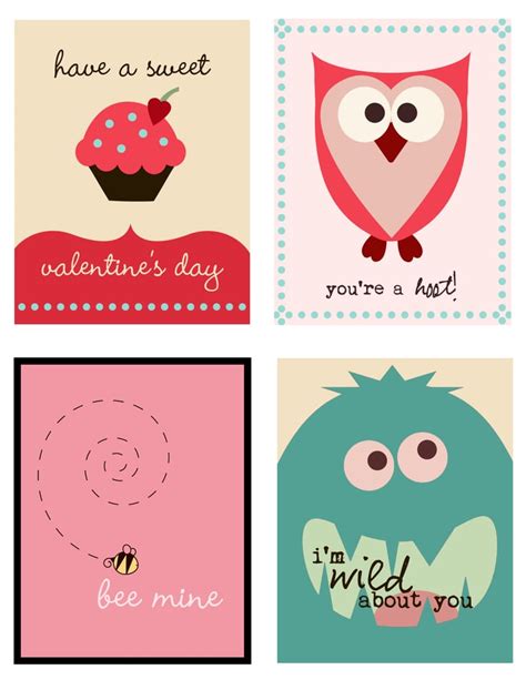 Quirky Fun Valentine's Printable | Valentine's Day Free Printable Cards ...