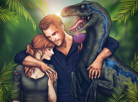 TheWindAndSea - Jurassic World Claire Dearing, Owen Grady & Blue | Blue ...