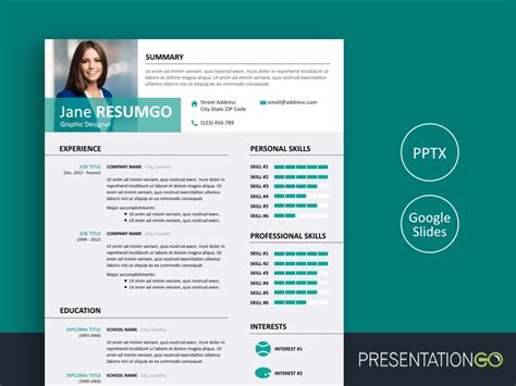 Free Powerpoint Resume Templates