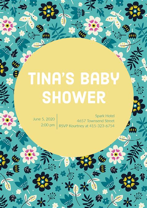 12 Free Editable Baby Shower Invitation Card Templates