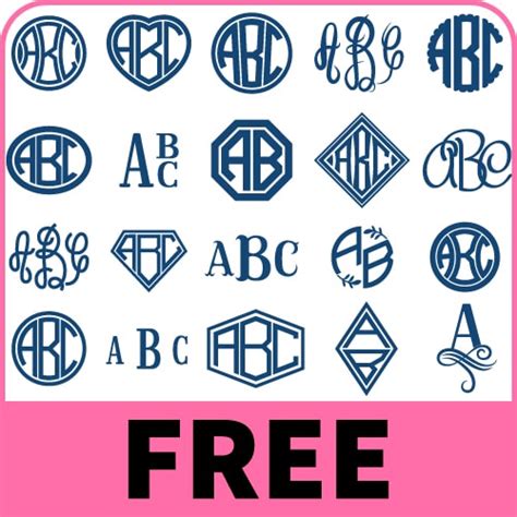 Monogram Maker | Free Online Monogram Generator SVG PDF PNG