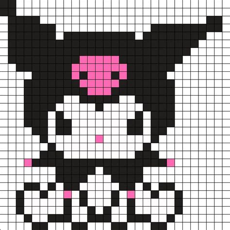 Kuromi Perler Perler Bead Pattern | Bead Sprites | Characters Fuse Bead ...