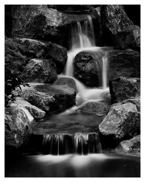 fine art photography Waterfall photography Black and White