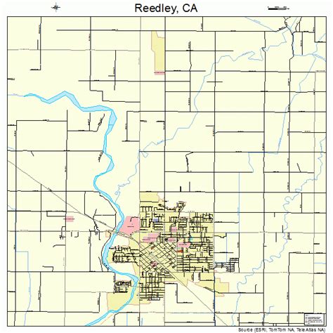 Reedley California Street Map 0660242