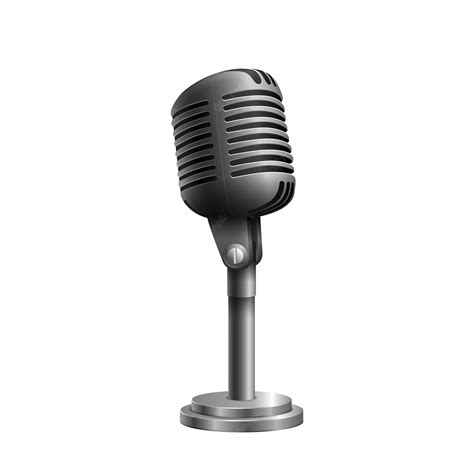 Premium Vector | Vector microphone isolated on white background