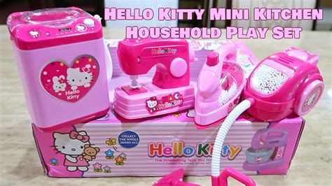 Kitchen Toys Hello Kitty Kitchen Play Set Miniature Toy Preschool Girl ...