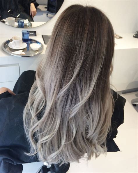 Balayage grey | gray #grey #balayage #howehair #capetown #hairsalon # ...