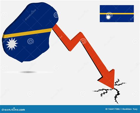 Nauru Economic Crisis Vector Illustration Eps 10 Stock Vector ...