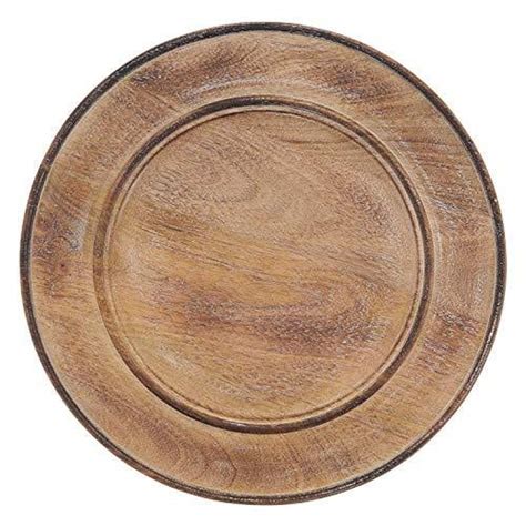 Wood Grain Decorative Charger Plates 13" Round, Set of 4 - Walmart.com ...